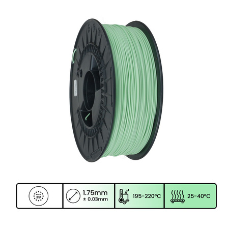 Filament 3DPower Basic PLA 1.75mm Miętowy (ca. RAL 6019) 1kg