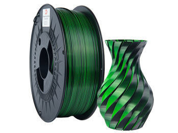Filament 3DPower PLA SILK Dual Color 1.75mm Zielony & Czarny 1kg