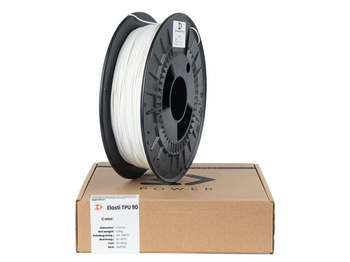 Filament 3DPower Elasti TPU 90A 1.75mm Biały 0.5kg