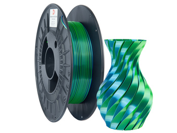 Filament 3DPower PLA SILK Dual Color 1.75mm Niebieski & Zielony 0.3kg