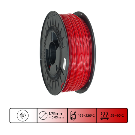 Filament 3DPower Basic PLA 1.75mm Wiśniowy 1kg