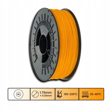 Filament 3DPower Basic PLA 1.75mm Pomarańczowy (ca. RAL 2007) 1kg