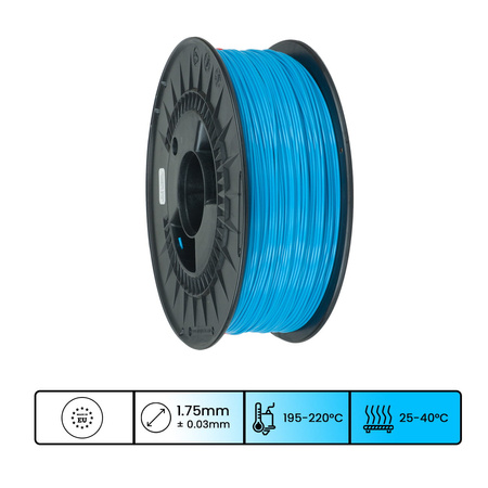 Filament 3DPower Basic PLA 1.75mm Jasny Niebieski (ca. RAL 230 60 40) 1kg