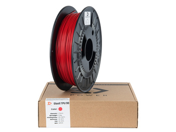 Filament 3DPower Elasti TPU 90A 1.75mm Czerwony (ca. RAL 3020) 0.5kg