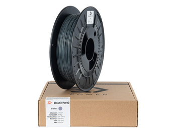 Filament 3DPower Elasti TPU 90A 1.75mm Szary (ca. RAL 7012) 0.5kg