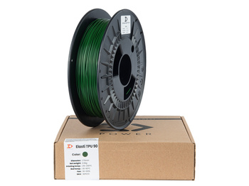 Filament 3DPower Elasti TPU 90A 1.75mm Zielony (ca. RAL 6002) 0.5kg
