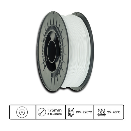 Filament 3DPower Basic PLA 1.75mm Biały (ca. RAL 9003) 1kg