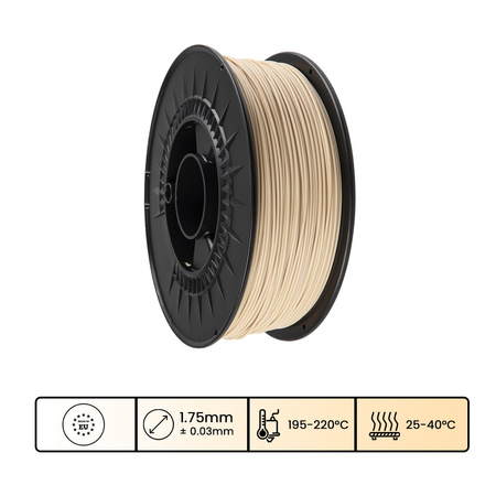 Filament 3DPower Basic PLA 1.75mm Beżowy (ca. RAL 1014) 1kg
