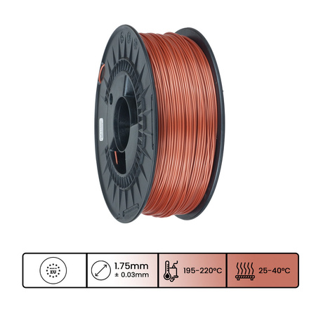Filament 3DPower Basic PLA 1.75mm Miedziany (ca. RAL 8029) 1kg